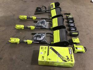 lot 23 image: Mix Lot of Ryobi Snow Removal Tools & Jet Blower, Review all pictures, Customer returns