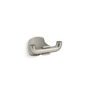 Lot of 9 Kholer  Rubicon Single Hook Robe Hook in Vibrant Brushed Nickel