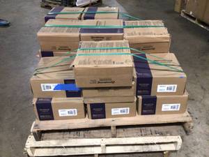 Pallet with 50 boxes Armstrong Imperial Texture VCT 12 in. x 12 in. Classic Black Standard Excelon Commercial Vinyl Tile (45 sq. ft.  case)