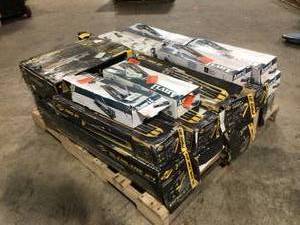 Pallet with assorted manual Tiles Saws various models and conditions review pictures