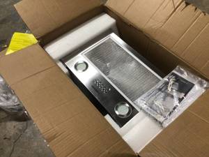 Ancona 20 in. 450 CFM Ducted Insert Range Hood with LED lights in Stainless Steel open box customer return