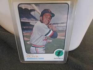 lot 71 image: 71. 1973 Topps Tony Oliva Card...