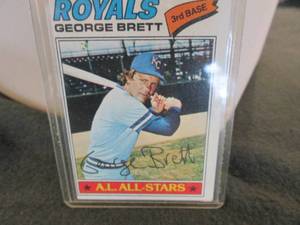 lot 74 image: 74. 1977 Topps George Brett Card...