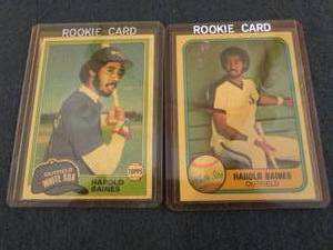 lot 75 image: 75. 1981 Topps & Fleer Harold Baine...