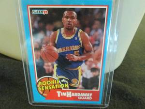 lot 86 image: 86. 1990-91 Tim Hardaway Fleer Rook...