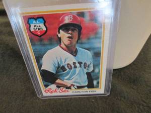 lot 91 image: 91. 1978 Topps Carlton Fisk Card...