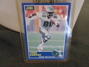 lot 93 image: 93. 1989 Score Cris Carter Rookie C...