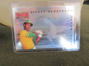 lot 105 image: 105. 1993 Upper Deck Rickey Henders...