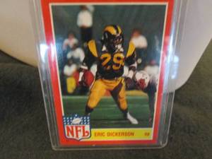 lot 120 image: 120. 1985 Topps Eric Dickerson Card...
