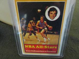 lot 121 image: 121. 1974 - 75 Topps Dave DeBussche...