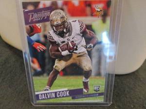 lot 144 image: 144. 2017 Prestige Dalvin Cook Rook...
