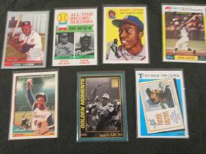 lot 159 image: 159. Hank Aaron Cards...