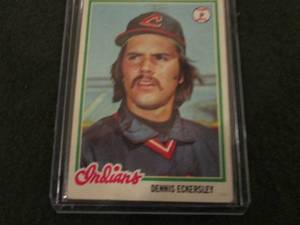 lot 169 image: 169. 1978 Topps Dennis Eckersley Car...