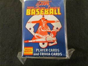 lot 180 image: 180. 7 1989 Score Baseball Packs...