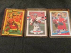 lot 183 image: 183. 1988 - 1990 Topps John Elway C...