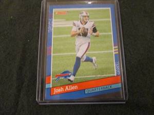 lot 186 image: 186. 2021 Leaf Donruss Josh Allen C...