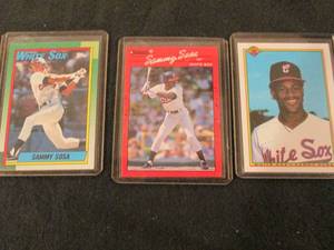 lot 189 image: 189. 3 Sammy Sosa Rookie Cards...