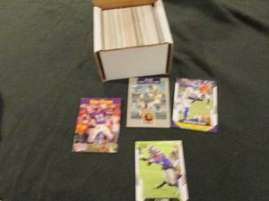 lot 191 image: 191. Box of Minnesota Viking Cards...