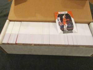 lot 200 image: 200. Box of 2020-21 NBA Hoops Cards...