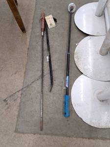 lot 334 image: Hand Tools - Long Flat Screwdriver, Pry Bar, Magnetic Pickup