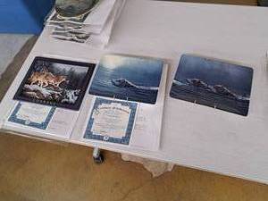 lot 348 image: Lot of (3) The Hadley Exchange John Seerey-Lester Night Crossing Collection Collector Plates