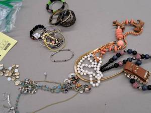 lot 362 image: Lot of  Costume Jewelry - Earrings, Pendants, Necklaces and Bracelets