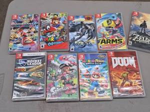 lot 396 image: Lot of (9) Nintendo Switch Game Cases