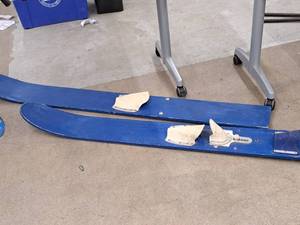 lot 427 image: Lot of (One Pair) Vintage 65 Water Skis
