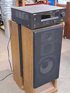 lot 413 image: Yamaha HTR-5740 Receiver and (2) Technics SB-2725 3-way 8-ohm Stereo Speakers