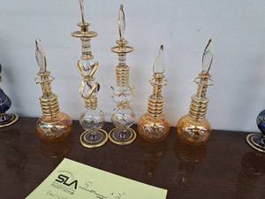 lot 462 image: Lot of (5) Various Style Perfume Bottles