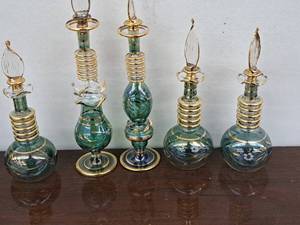 lot 460 image: Lot of (5) Various Style Perfume Bottles