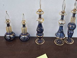 lot 458 image: Lot of (5) Various Style Perfume Bottles