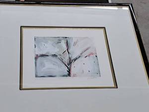 lot 483 image: Blossom II V. Katlein Signed Original Art , FramedDouble MatteGlass