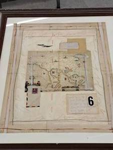 lot 477 image: Maric Enu Signed Original Mixed Media Artwork , FramedGlass