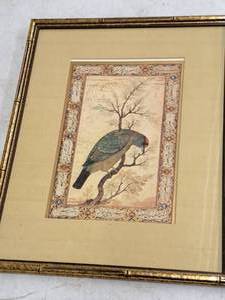lot 505 image: Bird In Tree Print , FramedSingle Matte
