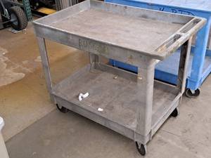 lot 170 image: Plastic Utility Cart 2-tier