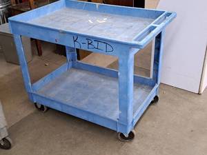 lot 169 image: Plastic Utility Cart 2-tier
