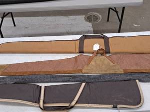 lot 162 image: Lot of (3) Long Gun Gun Bags with Sock Case