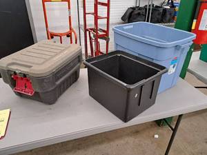 lot 525 image: Lot of (3) Storage Bins