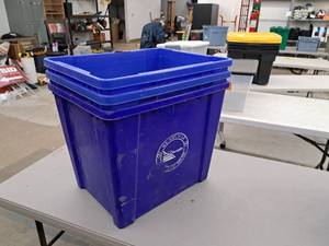lot 511 image: Lot of (3) Plastic Recycle Bins
