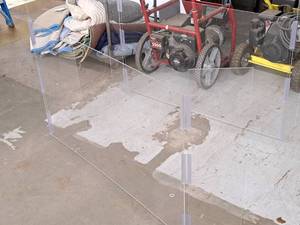 lot 198 image: Lot of (2) Plastic Floor Protectors 49x32