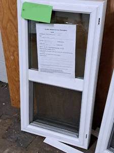 lot 298 image: Lindsay Super Spacer Double Hung House Window (Brand New, Never Installed)