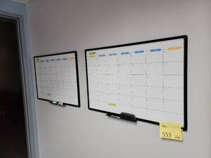lot 553 image: 2 Calendar Whiteboards