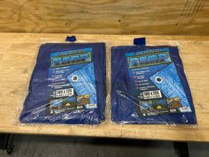 lot 62 image: Lot of 2- All Purpose Tarps (10 x 12)