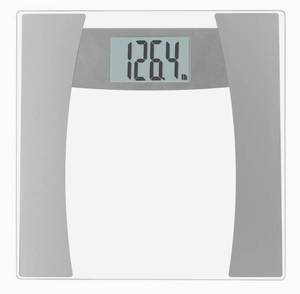lot 63 image: InstaTrack Digital Bathroom Scale, Silver