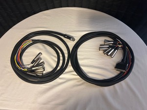 lot 34 image: HOSA Lot of 2- DTM800 Snake Cables (25-Pin D-Sub to XLR Male x 8)