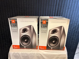lot 43 image: JBL LSR2328 8 Powered 2 way studio monitor (Pair)
