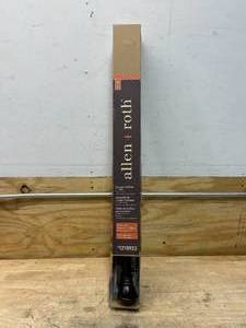 lot 68 image: ALLEN  ROTH 36-in to 72-in Oiled Bronze Steel Single Curtain Rod