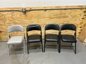 lot 76 image: COSCO Lot of 4 Folding Chairs