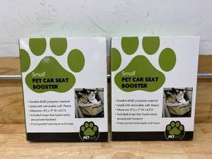 lot 111 image: PET STUFF Lot of 2- Small Pet Car Seat Booster